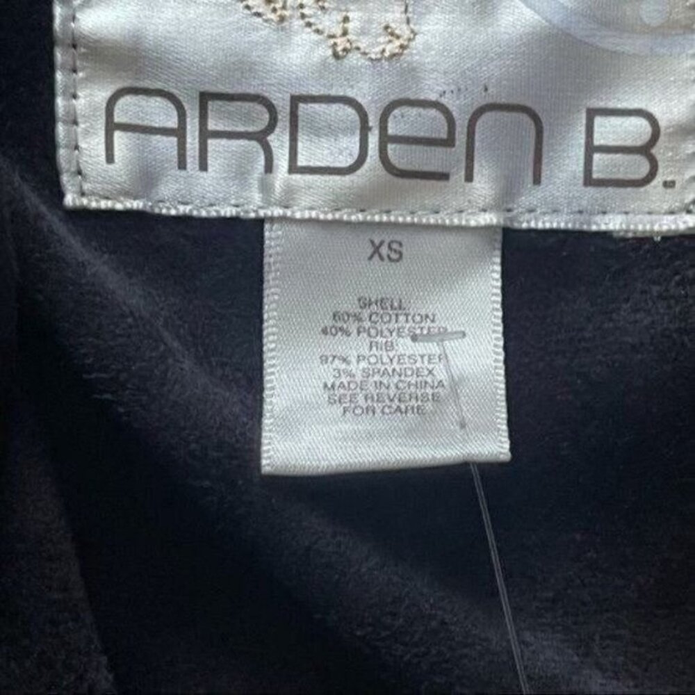 Arden B Black Suede Cropped Open Jacket Size XS - Picture 9 of 10